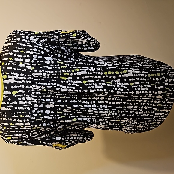 Women's Petite Large Pull Over Mid Sleeves Stretch Black, Gray, Green Top #W-550 - Picture 8 of 12